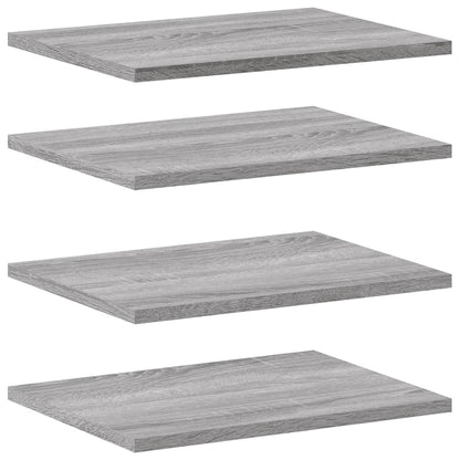 Wall Shelves 4 pcs Grey Sonoma 40x30x1,5 cm Engineered Wood