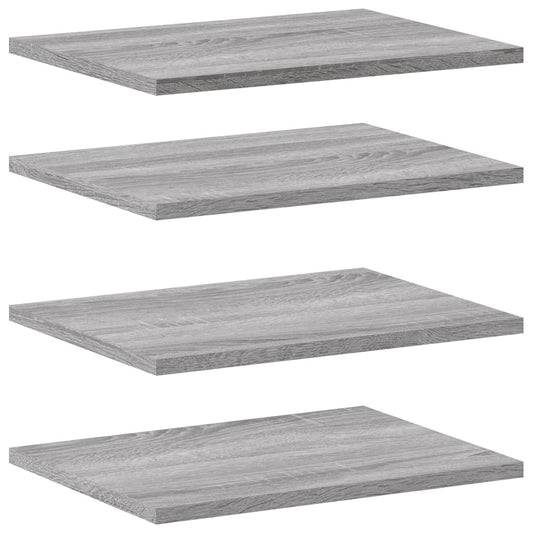Wall Shelves 4 pcs Grey Sonoma 40x30x1,5 cm Engineered Wood