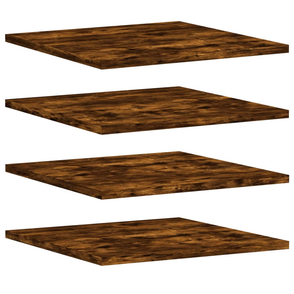 Wall Shelves 4 pcs Smoked Oak 40x50x1.5 cm Engineered Wood