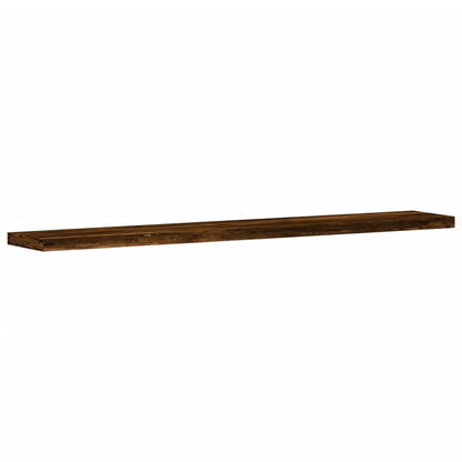 Wall Shelves 4 pcs Smoked Oak 60x10x1,5 cm Engineered Wood