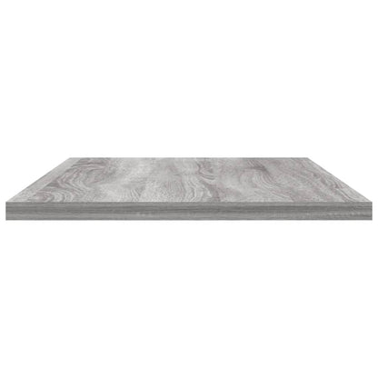 Wall Shelves 4 pcs Grey Sonoma 60x20x1,5 cm Engineered Wood