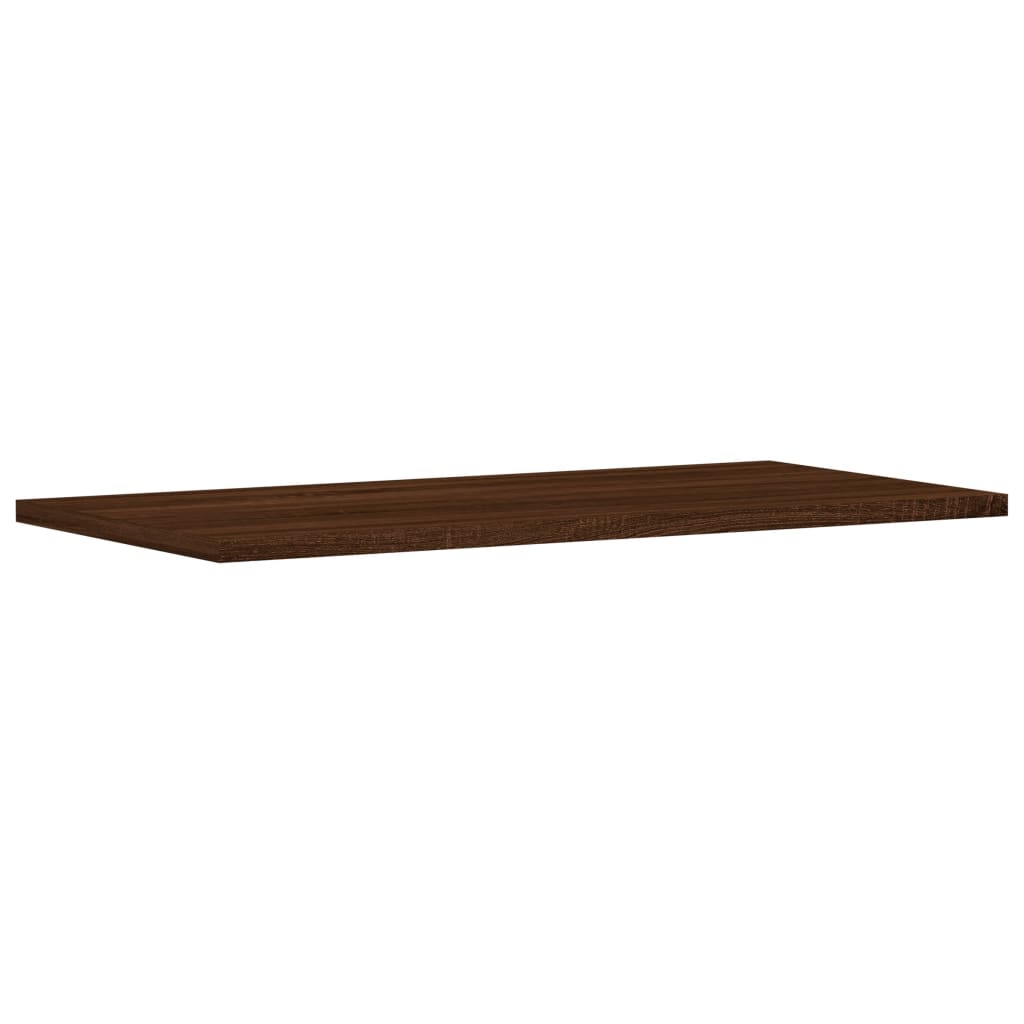 Wall Shelves 4 pcs Brown Oak 60x30x1.5 cm Engineered Wood