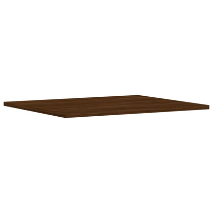 Wall Shelves 4 pcs Brown Oak 60x50x1.5 cm Engineered Wood