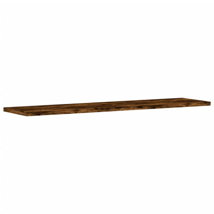 Wall Shelves 4 pcs Smoked Oak 80x20x1,5 cm Engineered Wood