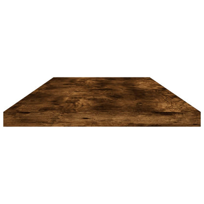 Wall Shelves 4 pcs Smoked Oak 80x20x1,5 cm Engineered Wood