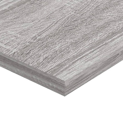 Wall Shelves 4 pcs Grey Sonoma 80x20x1,5 cm Engineered Wood