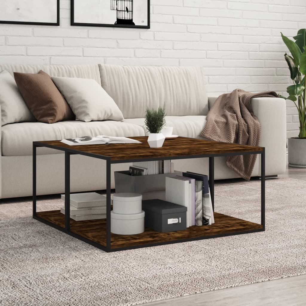Wall Shelves 4 pcs Smoked Oak 80x40x1,5 cm Engineered Wood