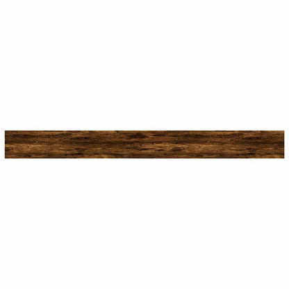 Wall Shelves 4 pcs Smoked Oak 100x10x1,5 cm Engineered Wood