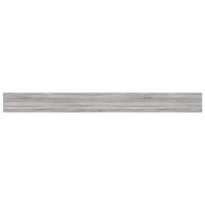 Wall Shelves 4 pcs Grey Sonoma 100x10x1,5 cm Engineered Wood