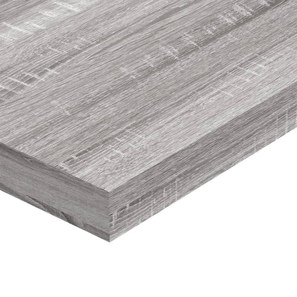 Wall Shelves 4 pcs Grey Sonoma 100x10x1,5 cm Engineered Wood