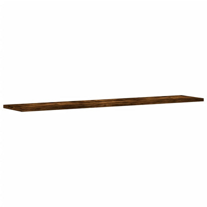 Wall Shelves 4 pcs Smoked Oak 100x20x1,5 cm Engineered Wood