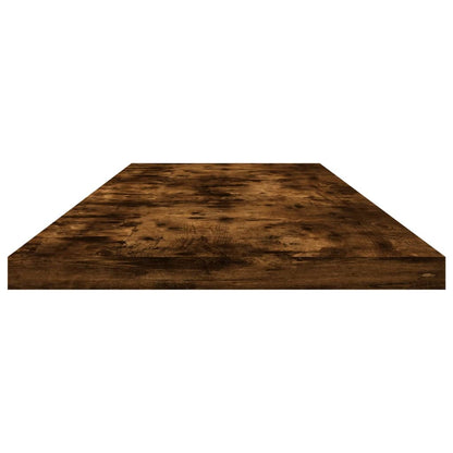 Wall Shelves 4 pcs Smoked Oak 100x20x1,5 cm Engineered Wood