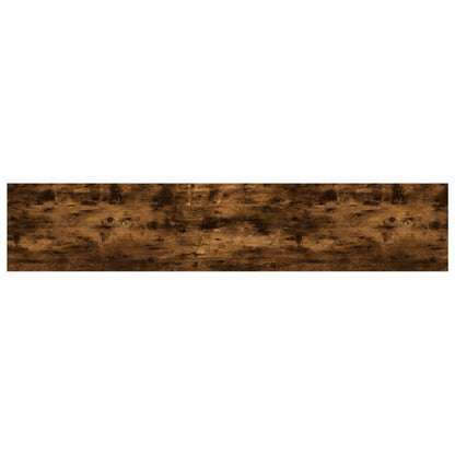 Wall Shelves 4 pcs Smoked Oak 100x20x1,5 cm Engineered Wood