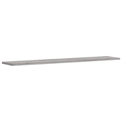 Wall Shelves 4 pcs Grey Sonoma 100x20x1,5 cm Engineered Wood