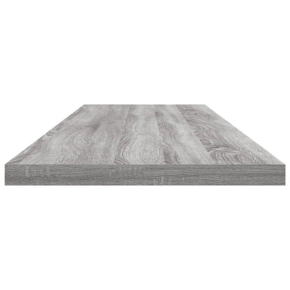 Wall Shelves 4 pcs Grey Sonoma 100x20x1,5 cm Engineered Wood