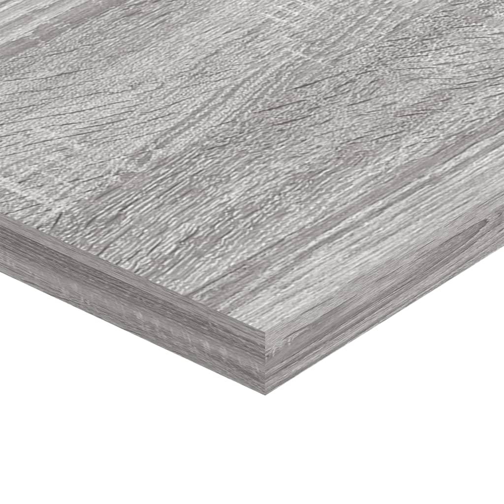 Wall Shelves 4 pcs Grey Sonoma 100x20x1,5 cm Engineered Wood