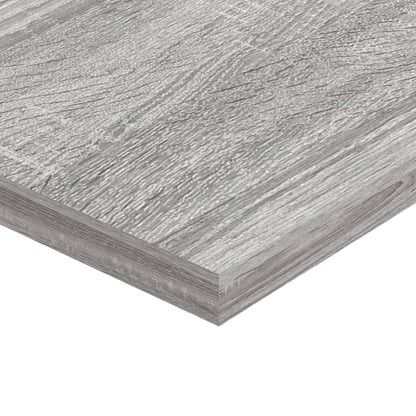 Wall Shelves 4 pcs Grey Sonoma 100x20x1,5 cm Engineered Wood