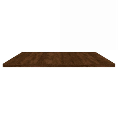 Wall Shelves 4 pcs Brown Oak 100x50x1.5 cm Engineered Wood