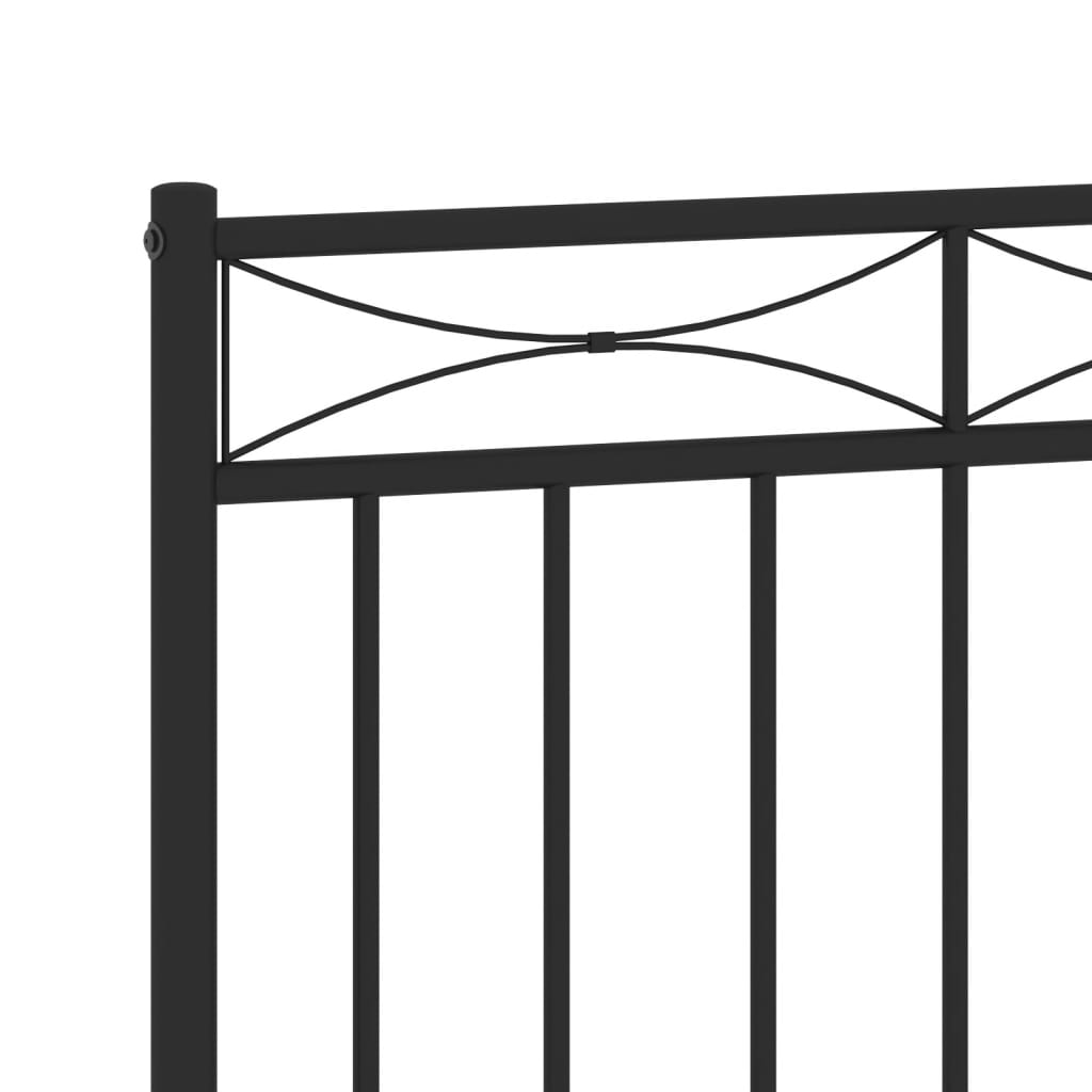 Metal Replace Headboard Black 75 cm