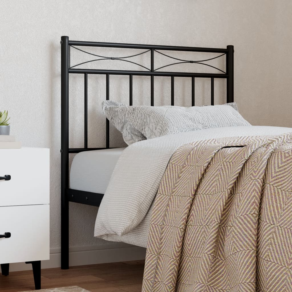 Metal Replace Headboard Black 75 cm