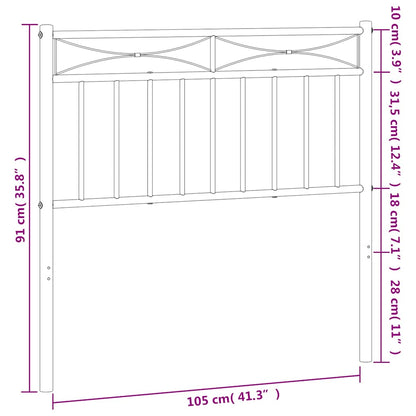 Metal Replace Headboard White 100 cm