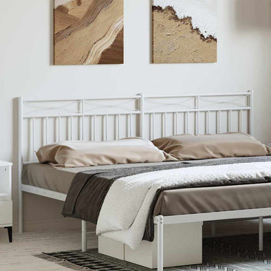 Metal Headboard White 193 cm