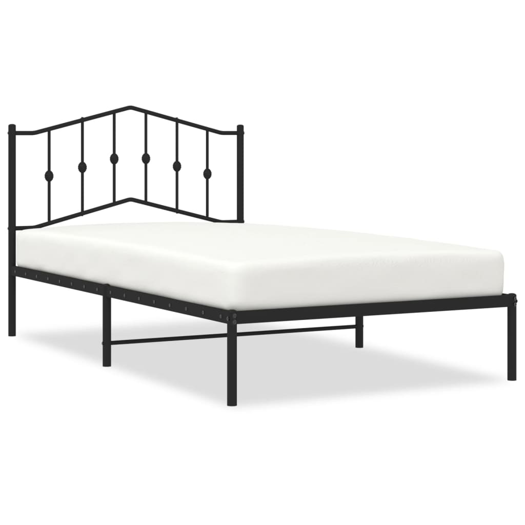 Bed Frame | Black | Powder-coated Steel | Single | Bed Frame