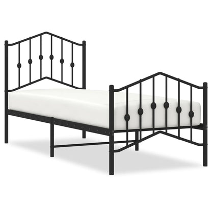 Bed Frame | Black | Powder-Coated Steel | Small Single | Bed Frame