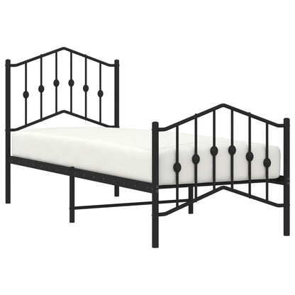 Bed Frame | Black | Powder-Coated Steel | Small Single | Bed Frame