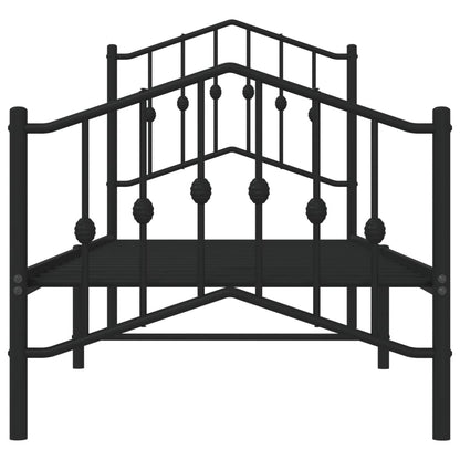 Bed Frame | Black | Powder-Coated Steel | Small Single | Bed Frame