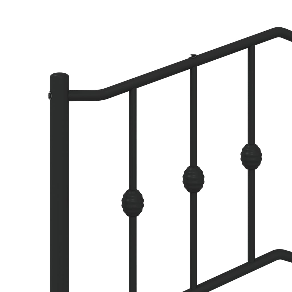 Bed Frame | Black | Powder-Coated Steel | Small Single | Bed Frame