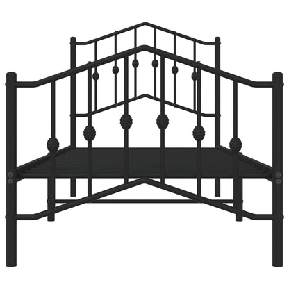 Bed Frame | Black | Powder-Coated Steel | Single | Bed Frame