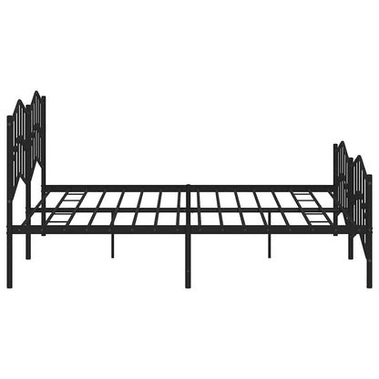 Bed Frame | Black | Powder-Coated Steel | Double | Bed Frame