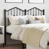 Metal Headboard Black 120 cm