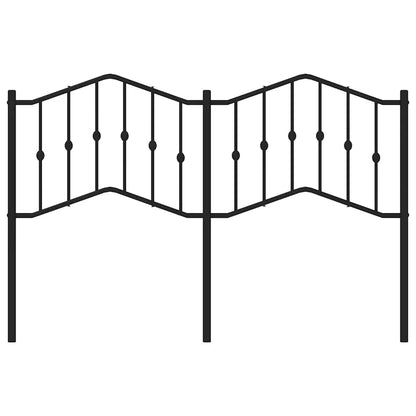 Metal Replace Headboard Black 135 cm