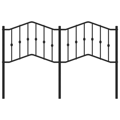 Metal Replace Headboard Black 140 cm