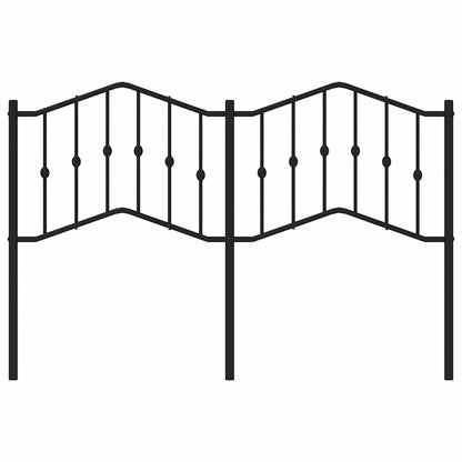 Metal Replace Headboard Black 150 cm