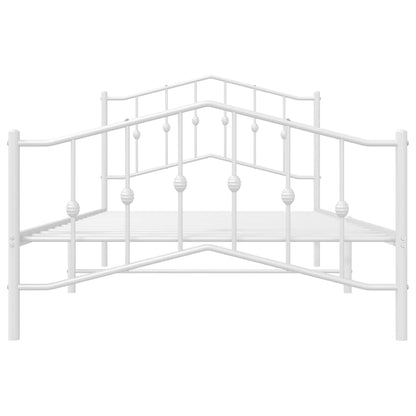Bed Frame | White | Powder-Coated Steel | Single | Bed Frame