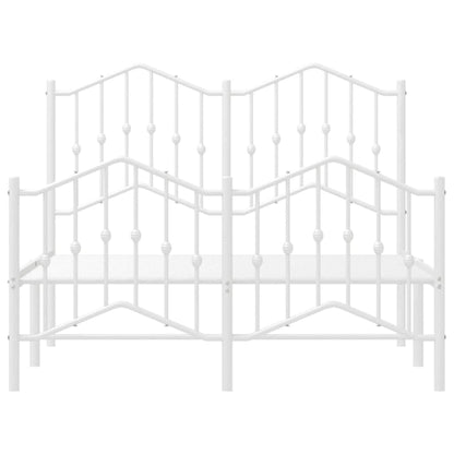 Bed Frame | White | Powder-Coated Steel | Small Double | Bed Frame