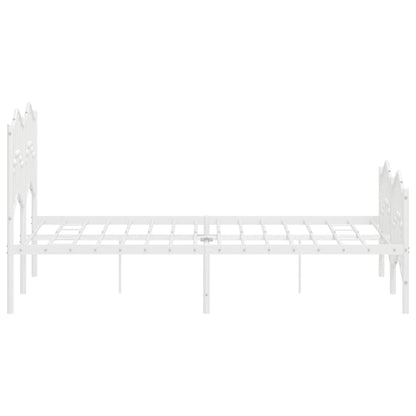 Bed Frame | White | Powder-Coated Steel | Small Double | Bed Frame