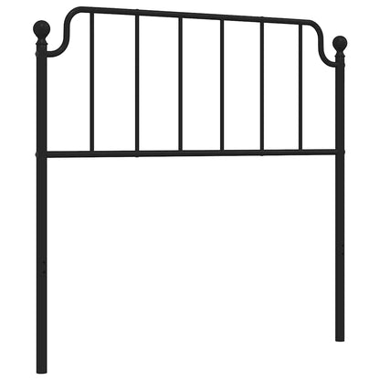 Metal Replace Headboard Black 100 cm
