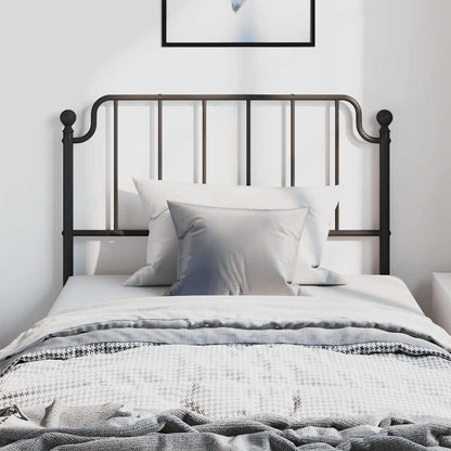 Metal Replace Headboard Black 100 cm