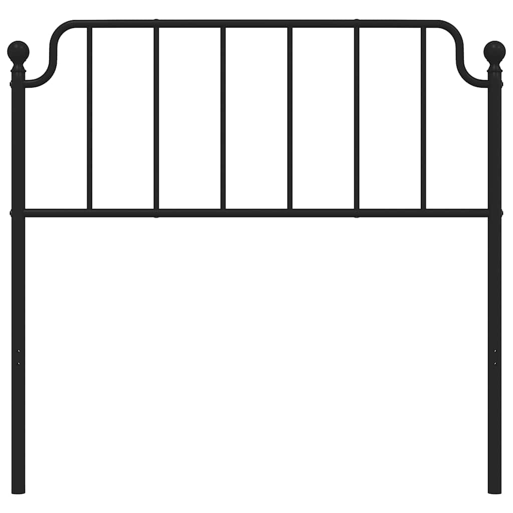 Metal Replace Headboard Black 100 cm
