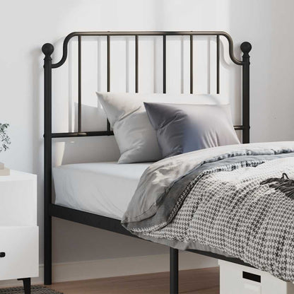 Metal Replace Headboard Black 100 cm
