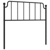 Metal Headboard Black 107 cm