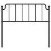 Metal Headboard Black 107 cm