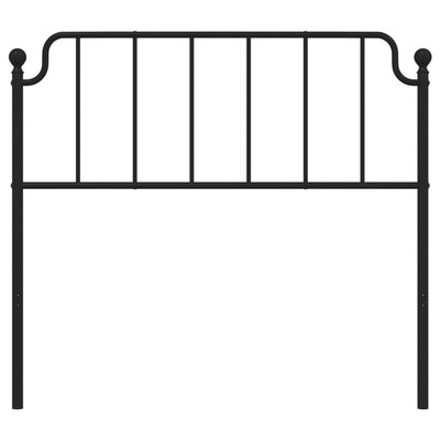 Metal Headboard Black 107 cm