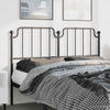 Metal Headboard Black 135 cm
