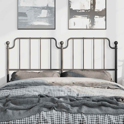 Metal Replace Headboard Black 150 cm