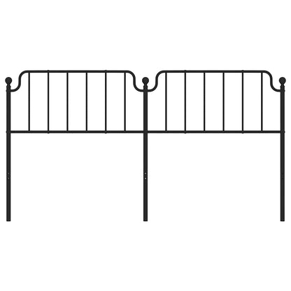 Metal Replace Headboard Black 180 cm